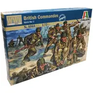 Italeri 1/72 British Commandos Brit katonai figurák makett