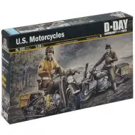 Italeri 1/35 U.S. Motorcycles 2db katonai motorkerékpár makett