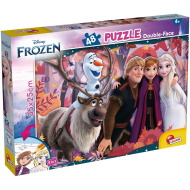 Jégvarázs 2 az 1-ben 48db-os puzzle és színező 35x25cm - Lisciani