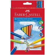 Faber-Castell: Junior színes ceruza 30db-os hegyezővel
