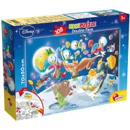 Kacsamesék: Donald az űrben 2 az 1-ben 108db-os puzzle és színező 70x50cm - Lisciani