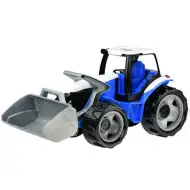 LENA: Óriás traktor homlokrakodóval kék/fehér 62cm