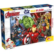 Bosszúállók 2 az 1-ben 108db-os maxi puzzle és színező 70x50cm - Lisciani