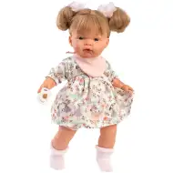 Llorens: Joelle 38cm-es síró baba cumival nyári ruhában