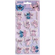 Luna: Disney Stitch és Angel 3D pufi matrica szett 10x22cm-es íven
