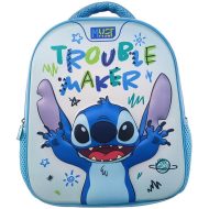 Luna: Must Team 3D Stitch lekerekített ovis hátizsák 26x10x32 cm