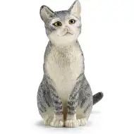 Schleich: Ülő macska figura (13771)