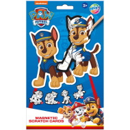 Mancs őrjárat képkarcoló hűtőmágnes 10db-os kreatív szett