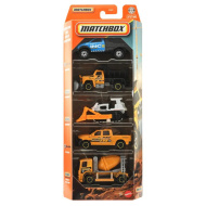 Matchbox: Construction Crew 5db-os kisautó szett 1/64 - Mattel