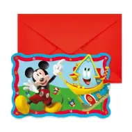 Disney Mickey egeres party meghívó 6db-os szett