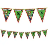 Minecraft party zászlófüzér 230cm