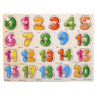 Fa számos puzzle 0-20-ig