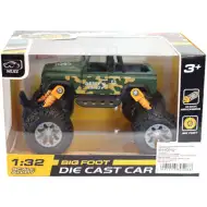 Off-Road hátrahúzós zöld terepjáró 1/32