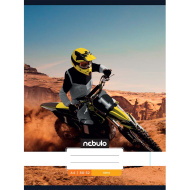 Nebulo: Tűzött sima motocross mintás füzet 80-32 A/4