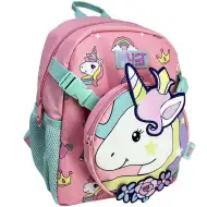 Luna: Must Team Unikornis 1 rekeszes ovis hátizsák levehető övtáskával 28x14x33cm