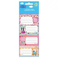 Luna: Peppa malacos füzetcímke 20db-os csomag