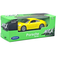 Welly: Porsche 911 (991) Carrera S sárga fém kisautó modell 1/64
