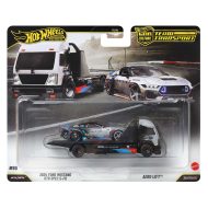 Hot Wheels: Aero Lift autószállító és 2024 Ford Mustang RTR SPEC 5-FD kisautó 1/64 - Mattel