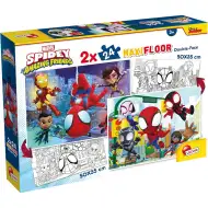 Marvel Spidey 2 az 1-ben maxi 2x24db-os puzzle és színező 50x35cm - Lisciani