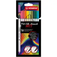 Stabilo: Pen 68 Brush ARTY ecsetfilc készlet 10db-os