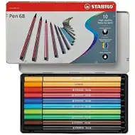 Stabilo: Pen 68 fém dobozos filctoll készlet 10db-os