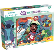 Stitch 2 az 1-ben 150db-os maxi puzzle és színező 70x50cm - Lisciani