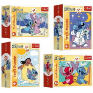 Stitch 54db-os mini puzzle több változatban 1db - Trefl