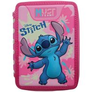 Must: Stitch emeletes töltött tolltartó 15x5x21cm