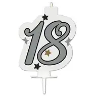 Szülinapi számgyertya - 18-as szám