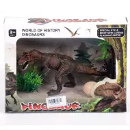 Tyrannosaurus Rex figura tojással és növényekkel