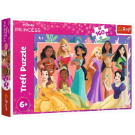 Disney hercegnők csoportképe 160db-os puzzle - Trefl