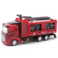 Tűzoltó autó hátrahúzós meghajtással, fénnyel és hanggal 1/48