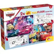 Verdák 2 az 1-ben maxi 2x60db-os puzzle és színező 50x35cm - Lisciani